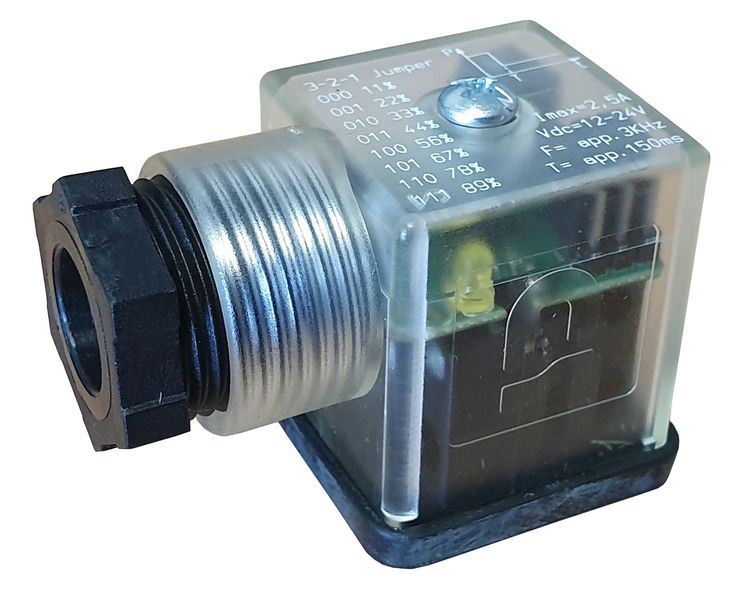 Solenoid Valve Connector 12.5Mm 24V~ -0.9-0Bar E161Ps8/V/52B