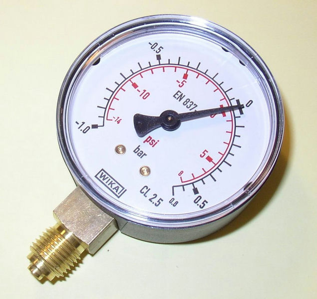 Manometer Plastic Ø63Mm 1/4
