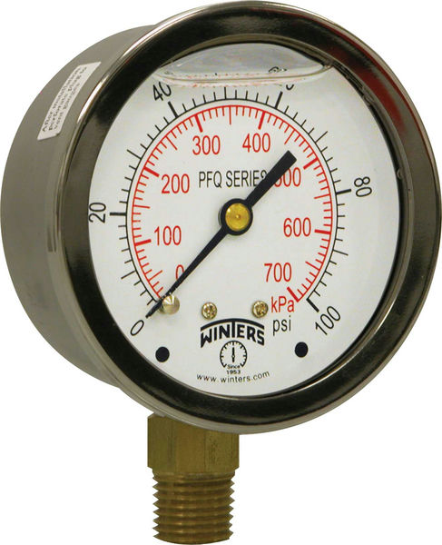 Pressure Gauge Steel Ø100Mm 1/2