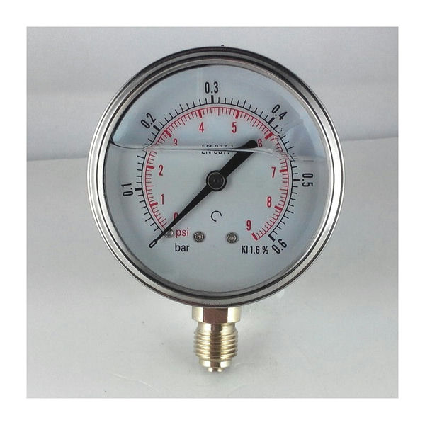 Glycerine Pressure Gauge Va Switch Panel Ø63Mm 1/4