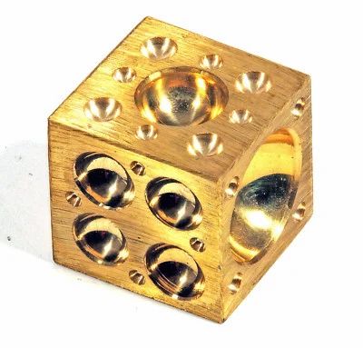 T-Piece Block Brass G1/4