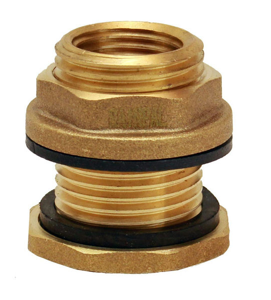 Bulkhead Fitting Brass Ø15X12.5Mm 'C15 125125 Msv'