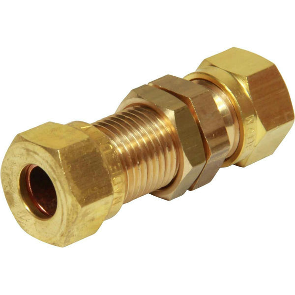 Bulkhead Coupling Connector Hose Nozzle Nw2.7 Brass Ø4Mm 'Kss 4'