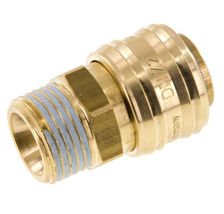 Wall Socket Quick Coupling Nw7.2 Brass G1/2
