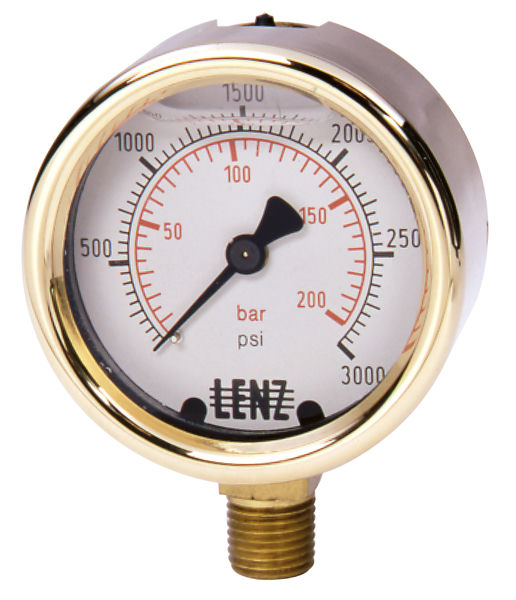 Pressure Gauge Va/Stainless Steel Ø100Mm 1/2