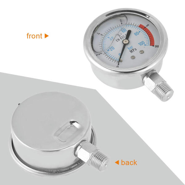 Compact Pressure Gauge Va/Stainless Steel Ø50Mm 1/4