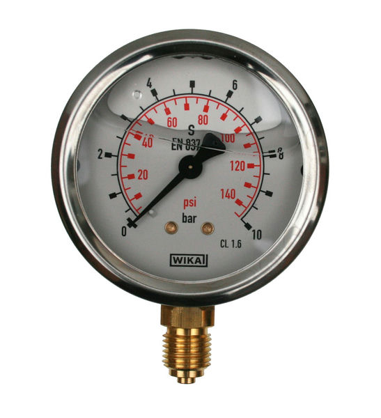 Contact Pressure Gauge Va/Stainless Steel Ø40Mm 1/4