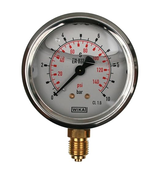 Compact Pressure Gauge Va/Stainless Steel Ø50Mm 1/4