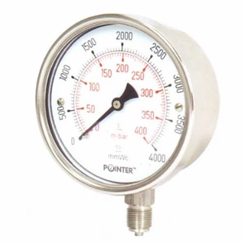 Compact Pressure Gauge Va/Stainless Steel Ø50Mm 1/4
