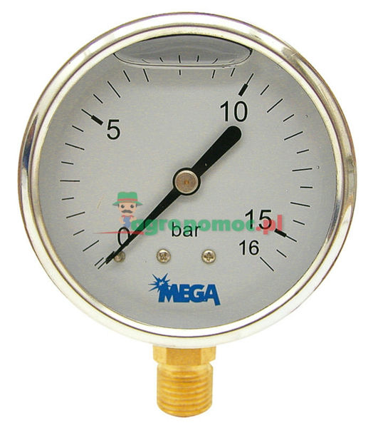 Glycerine Pressure Gauge Va Ø63Mm 1/4
