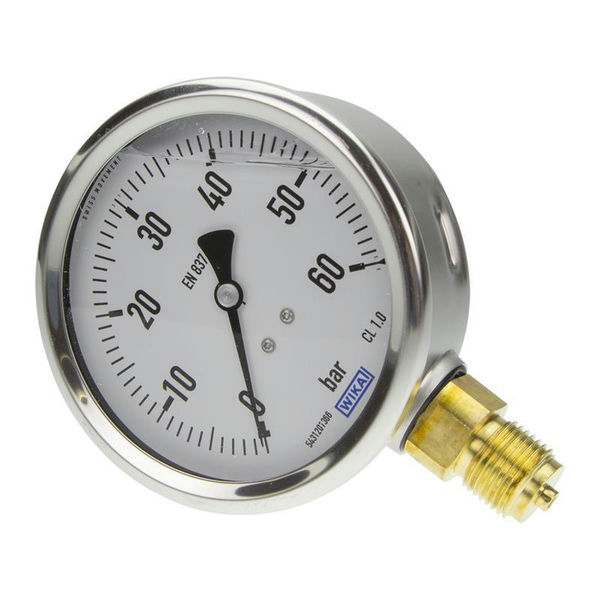 Chemical Pressure Gauge Va Glycerin Ø63Mm 1/4